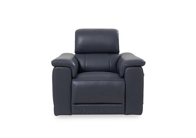 Genius Leather Power Recliner Chair with Power Headrest - Lavender