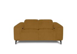 Elphaba Fabric 2 Seater Power Recliner Sofa with Storage Arms - Opulence Saffron
