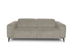 Elphaba Fabric 3 Seater Sofa with Storage Arms - Marble Cream