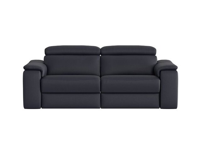Nicoletti - Davide 3 Seater Leather Power Recliner Sofa - Torello Blu
