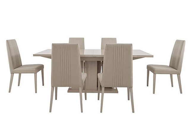 ALF - Livia Extending Dining Table and 6 Chairs - 160-cm