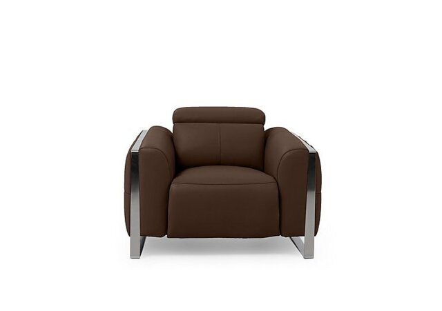Gisella Leather Chair - Chocolate