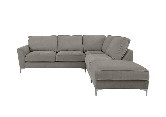 Legend Classic Back Fabric Right Hand Facing Corner Sofa - Kingston Grey