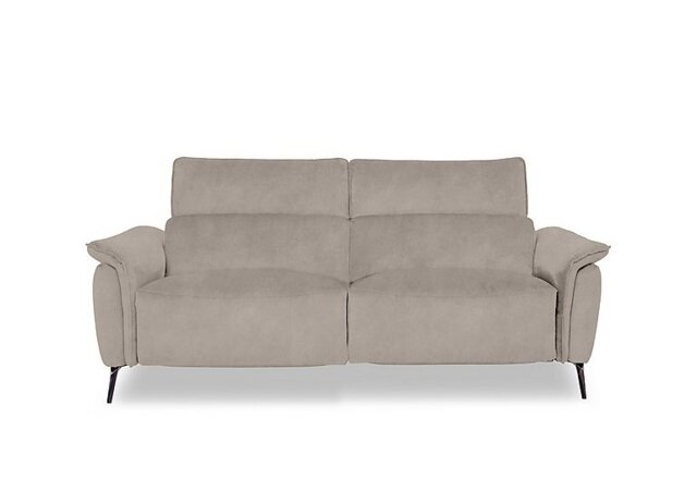 Jude Fabric 3 Seater Recliner Sofa with Headrests and Power Lumbar - Dexter Ivory