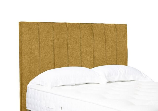 Artisan Collection Axel High Floor Standing Headboard - Small Double - Tweed Mustard
