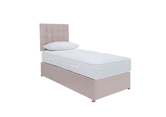 Sleep Story - Ergo 1000 Power Ottoman Divan Set - Small Single - Plush Argent