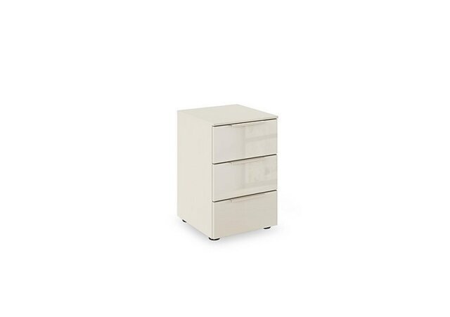 Rauch - Haven 3 Drawer Décor Bedside Cabinet with Glass Front