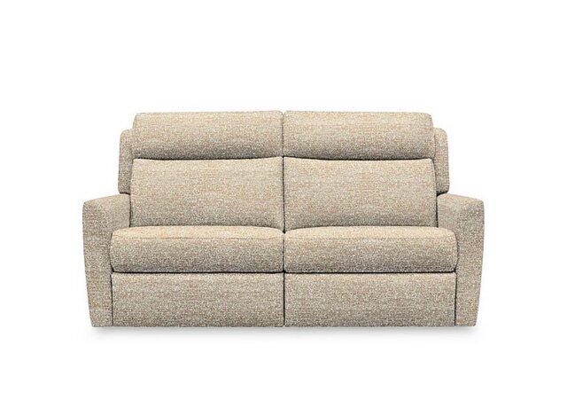 G Plan - Wren 2 Cushion 3 Seater Fabric Recliner Sofa with Headrests and Power Lumbar - Kampala Beige
