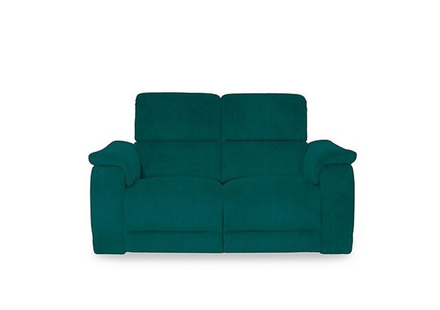 Genius Fabric 2 Seater Power Recliner Sofa with Power Headrests and Bluetooth Speakers - Opulence Teal