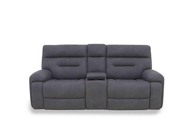 Cinemax Media 3 Seater Fabric Power Recliner Sofa with Power Headrests - Nappa Grey