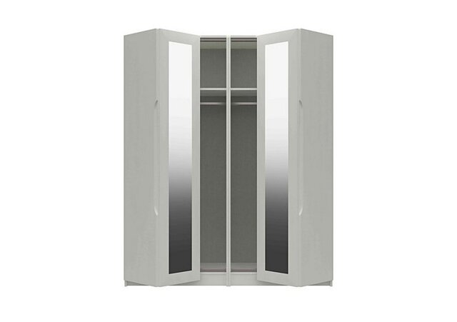 London Bedrooms - St Pancras 4 Door Bifold Wardrobe - White