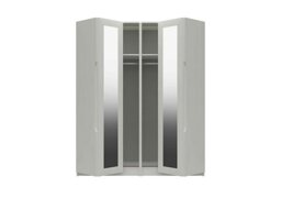 London Bedrooms - St Pancras 4 Door Bifold Wardrobe - White