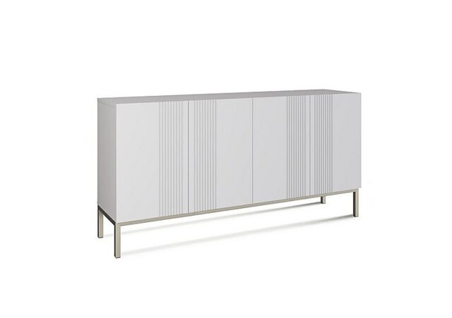 Delta 4 Door Sideboard with Smart LED Lighting - White