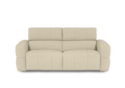 Cube Fabric 3 Seater Power Recliner Sofa with Power Headrests