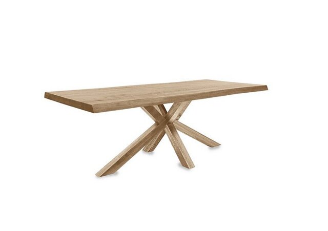 Bodahl - Njord Raw Edge Dining Table with Wooden Star Base - 220-cm