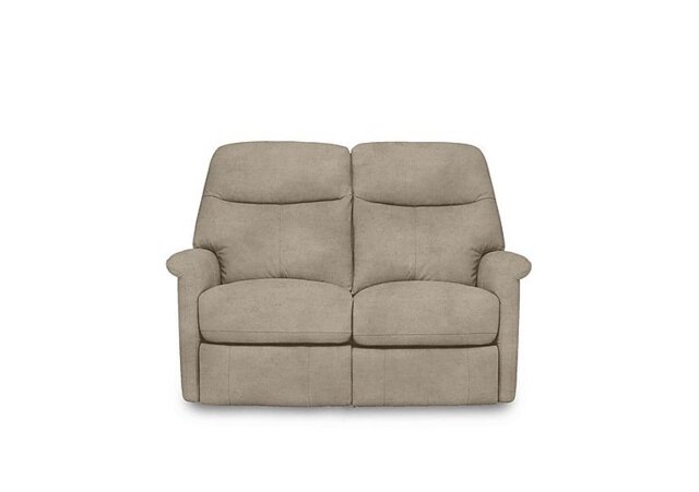 Compact Collection Lille 2 Seater Power Recliner Fabric Sofa - R120 Light Khaki - Sofas and Armchairs