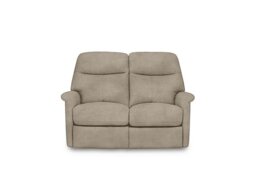 Compact Collection Lille 2 Seater Power Recliner Fabric Sofa - R120 Light Khaki - Sofas and Armchairs