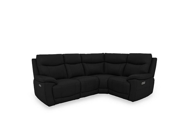 Sloane Leather Small Right Hand Facing Corner Sofa with Power Recliner