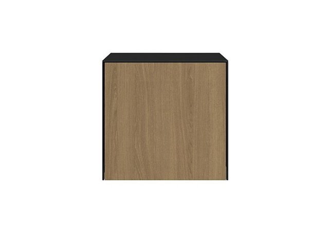 Lexa Smart Lamp Table - Black and Oak