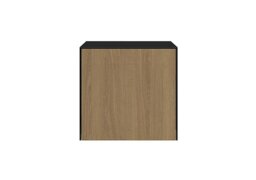 Lexa Smart Lamp Table - Black and Oak