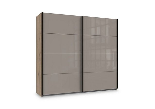 Wiemann - Antoni 180cm 2 Door Nordic Oak Sliding Wardrobe with Glass Doors