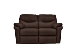 G Plan - Seattle 2 Seater Leather Power Recliner Sofa with Power Lumbar and Heated Seats - Capri Oak