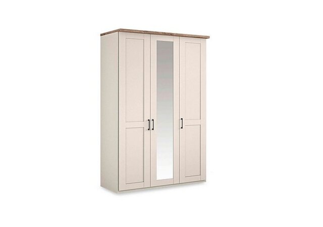 Wiemann - Adeline 3 Door Hinged Wardrobe with Centre Mirror - Champagne