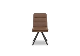 Njord Faux Leather Swivel Dining Chair - Tan