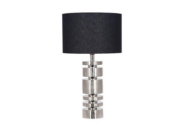 Elon Stacked Table Lamp - Silver
