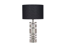 Elon Stacked Table Lamp - Silver
