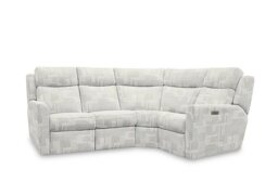 G Plan - Wren Small Fabric Corner Sofa with Power Recliner - Lydia Blush