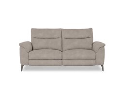 Morgan Fabric 3 Seater Power Recliner Sofa - Dexter Ivory