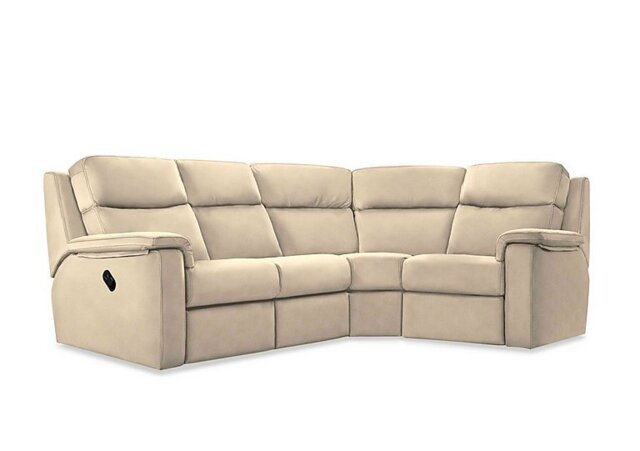 G Plan - Thornbury Fabric Manual Recliner Left Hand Facing Corner Sofa - Stingray Linen - Sofas and Armchairs - In Time for Christmas