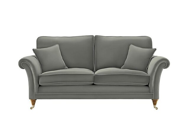 Parker Knoll - Burghley Large 2 Seater Leather Sofa - Como Slate