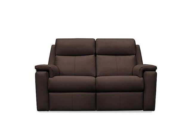 G Plan - Thornbury 2 Seater Leather Recliner Sofa with Headrests and Power Lumbar - Capri Chocolate