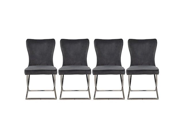 Vanquish Set of 4 Dining Chairs - Grey