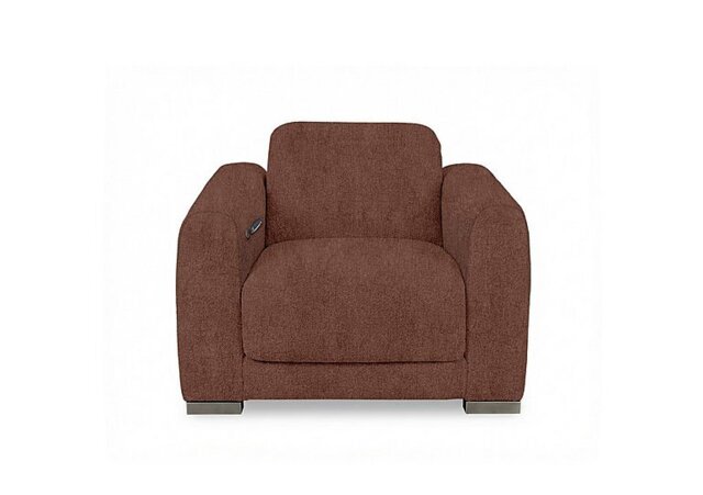 Edison Fabric Power Recliner Chair with Power Headrests and Lights