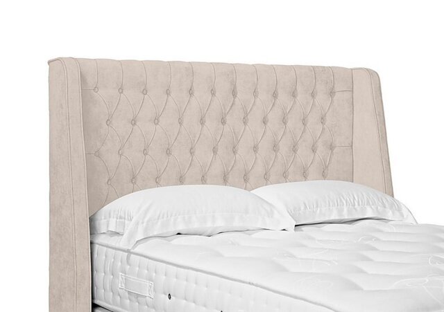Artisan Collection Belgrave High Floor Standing Headboard - Double - Sandstone Pearl