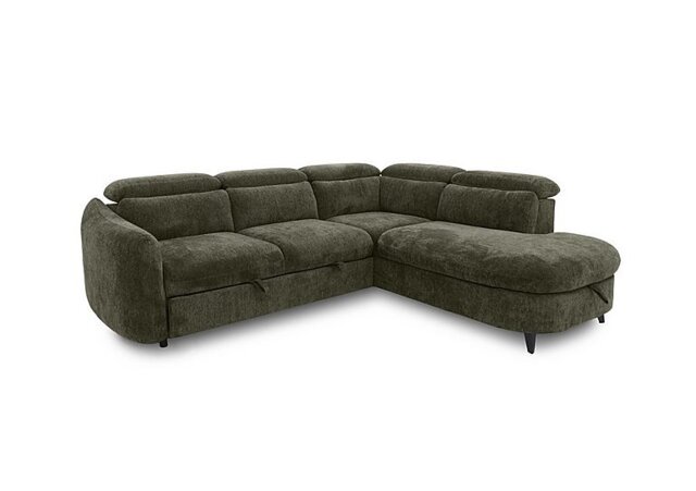 Snooze Right Hand Facing Corner Sofa Bed with Chaise End Storage