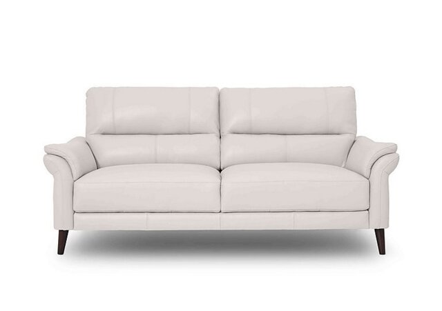 Winner 3 Seater Leather Sofa - Cotton