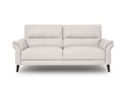 Winner 3 Seater Leather Sofa - Cotton