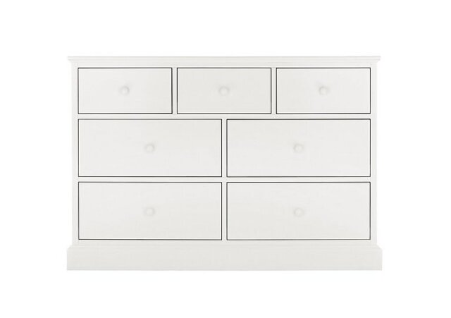 Faye 3+4 Drawer Chest - White