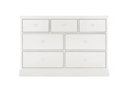 Faye 3+4 Drawer Chest - White