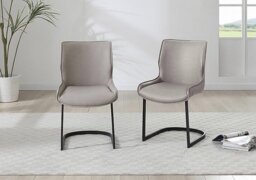 Cupra Set of 6 Dining Chairs - Taupe