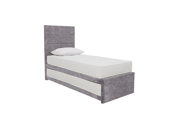 Sleep Story - Guest Bed with Coil Mattress and Pocket Sprung Mattress - Lace Dolphin