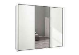Wiemann - Dallas 260cm 3 Door Sliding Wardrobe with Centre Mirror Door