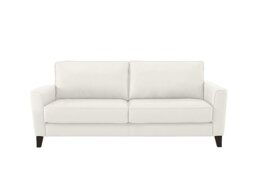 World of Leather - Brondby 3 Seater BV Leather Sofa - BV Star White