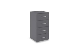 Rauch - Impulse 40cm 4 Drawer Décor Chest - Metallic Grey