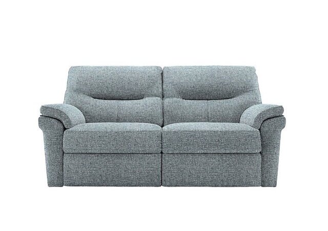 G Plan - Seattle 2.5 Seater Fabric Power Recliner Sofa with Power Lumbar and Heated Seats - Arola Sky