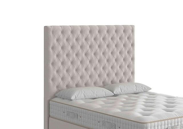 Vispring - Aldo Floor Standing Headboard - King Size - Cotton Mist